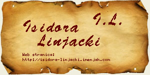 Isidora Linjački vizit kartica